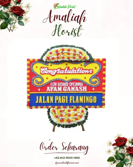 Sewa Papan Bunga Batu Tulis